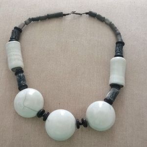 Raku Pottery Handmade Beads Necklace